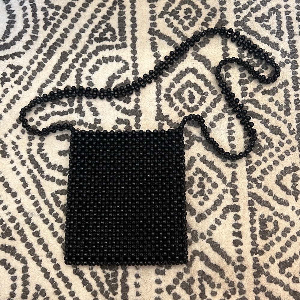 Urban Outfitters black beaded purse